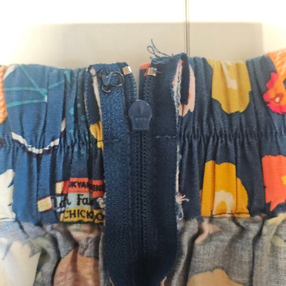 Retrolicious ModCloth Floral Bikes Pleated Short Skater Skirt Plus Size 2XL 3632 - Picture 6 of 8